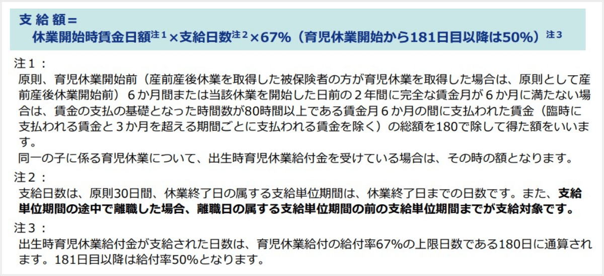 育児休業給付金
