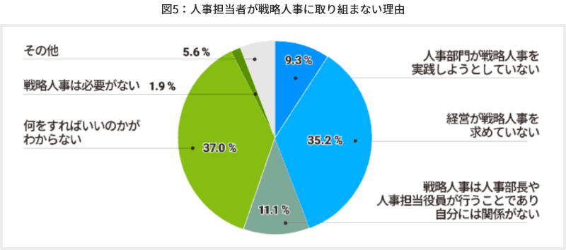 図5　人事担当者が戦略人事に取り組まない理由